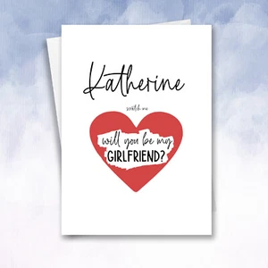 Tarjeta personalizada rasca y gana “Be My Boyfriend” propuesta romántica para pareja - Imagen 1 de 10