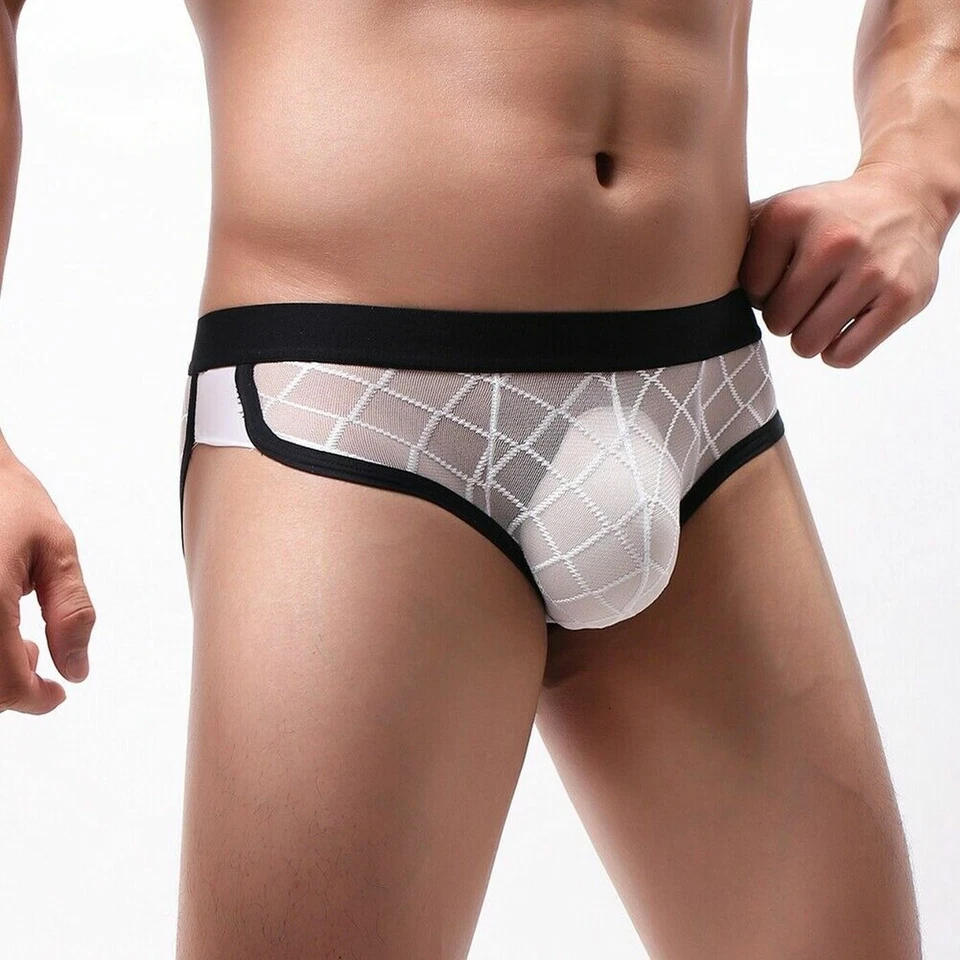 MCT Fine SEXY Herren SLIP BOXER RIO TRANSPARENTES FEIN NETZ in WEISS in S - 2XL - Bild 1 von 4