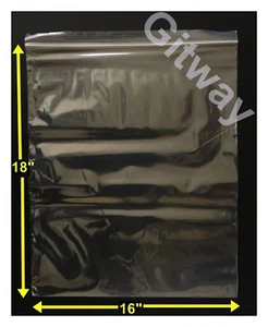 16" x 18" Reclosable Resealable Zip Top Lock Clear Plastic FDA Bags 2ML - Picture 1 of 5