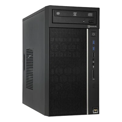 WORKSTATION4U INTEL Multimedia PC Intel Core i5 9600KF 16GB RAM, 500GB SSD, Nvidia NVS510 4x Monitor