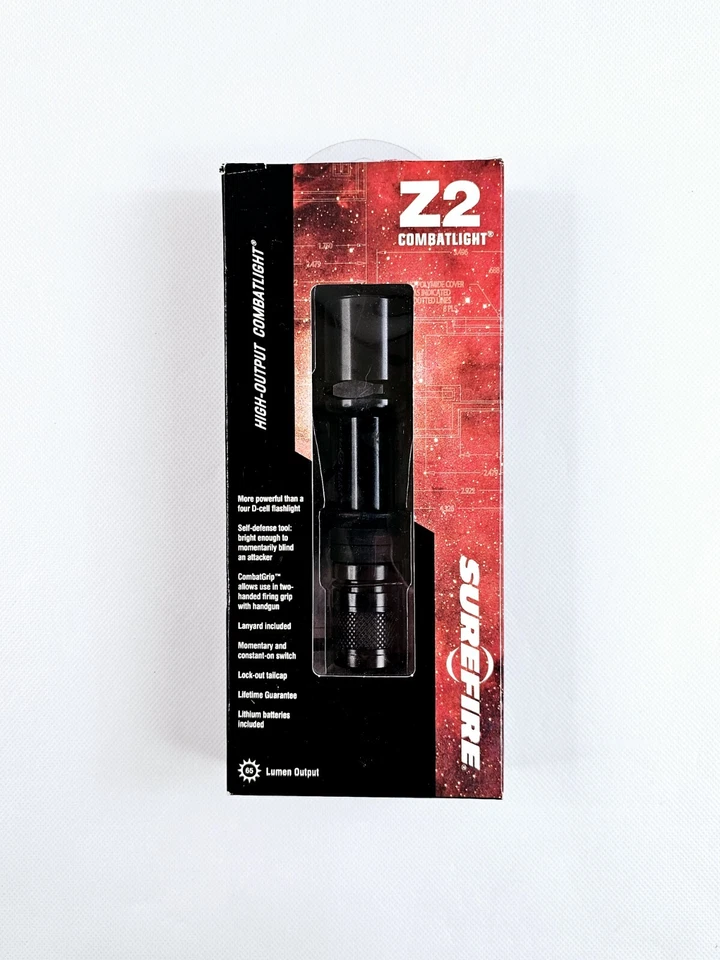 Surefire Z2-BK Combatlight Flashlight 65 Lumen Tatical Equipment New Sealed NOS  - Image 1 of 4