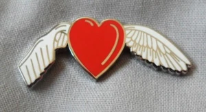 *NEW* Stroke Awareness Remembrance Angel red enamel badge / brooch. Charity. - Picture 1 of 1