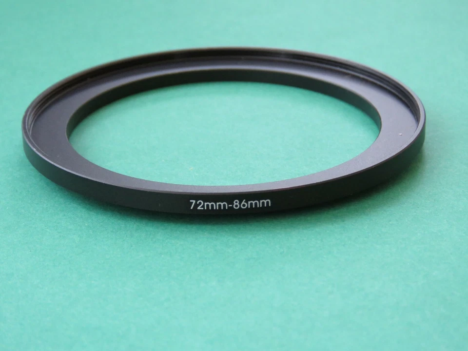 72mm-86mm Stepping Step Up Male-Female Filter Ring Adapter 72mm-86mm - Image 1 of 2