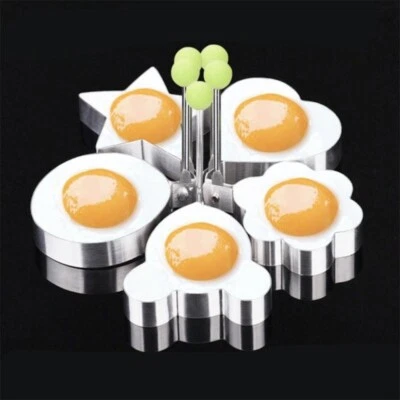 Egg Shaper Mold Set Stainless Steel Fried Egg Rings for Pancakes, Cooking Tool - Image 1 of 4