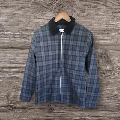 Chaqueta Topman a Cuadros Algodón Elástico Cremallera Para Hombre Talla S. Foto 1 de 4