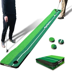 Indoor Putting Green, Faltbare Puttmatte Golf Pong Spiel Set, Golf Geschenke für mich - Bild 1 von 6