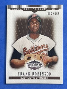 2007 Topps Triple Threads Hall of Fame Sepia Frank Robinson 482/559 #31 Orioles - Picture 1 of 3