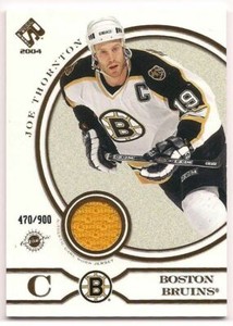 Joe Thornton 03-04 Pacific Private Stock Reserve Game Worn Jersey /900