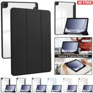 For Samsung Galaxy Tab A8 A9 A9+ S9 FE S10 Plus Ultra Case Leather Flip Cover - Picture 1 of 63