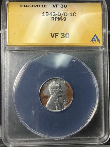 1943-D/D RPM-9 Steel Wheat Cent Error, **UNKNOWN GROWTH on COIN is STILL GROWING Cover