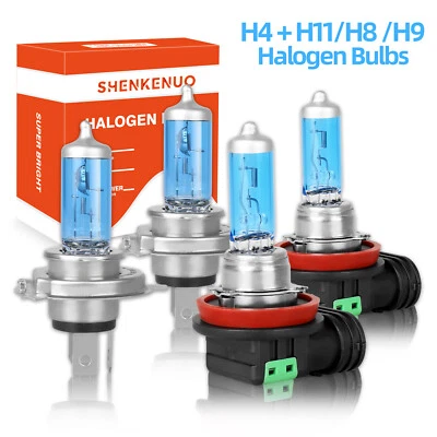 H4 + H11 H8 H9 Headlight High/Low beam conversion Warm White 4200K 12V 90/100W Foto 1 de 4