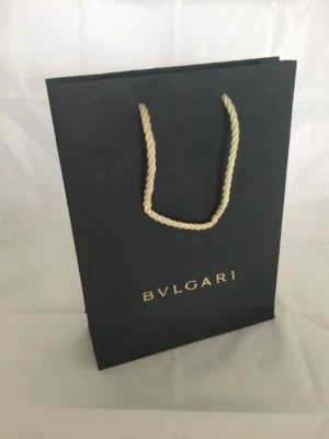 New Bvlgari Paper Gift Bag Shopping Bag Authentic Textured Bulgari Gift Bag 1