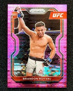 Brandon Royval 2021 Panini Prizm UFC Pink Pulsar Prizm Rookie Card RC /42