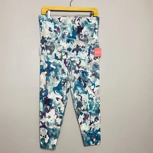 SPANX Booty Boost Active Painted Camo Pink Multi Active Printed 7/8 Leggings M - Picture 1 of 14