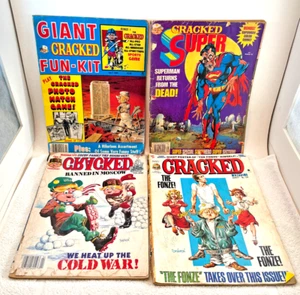 4 VTG Cracked Magazines 1976 -1993 Adult Comic Books - Picture 1 of 6