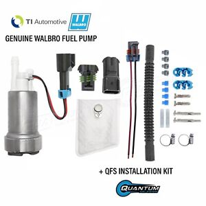GENUINE WALBRO F90000274 450LPH High Pressure Fuel Pump + QFS  Install Kit E85