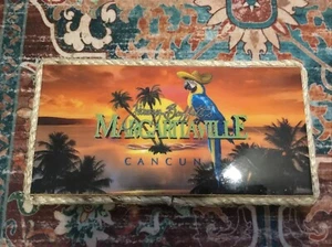Jimmy Buffett's Wall Plaque 12.5” X 6.5” Margaritaville Parrot Cancun Sunset - Picture 1 of 2