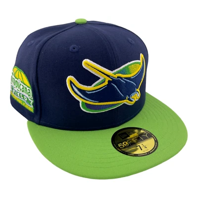 New Era Tampa Bay Rays Tropicana Field Patch Blue/Green 59FIFTY Fitted Hat Club - Image 1 of 4