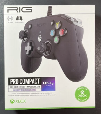 RIG Nacon PRO Compact Wired Controller for XBOX / PC [ BLACK ] NEW - Image 1 of 4