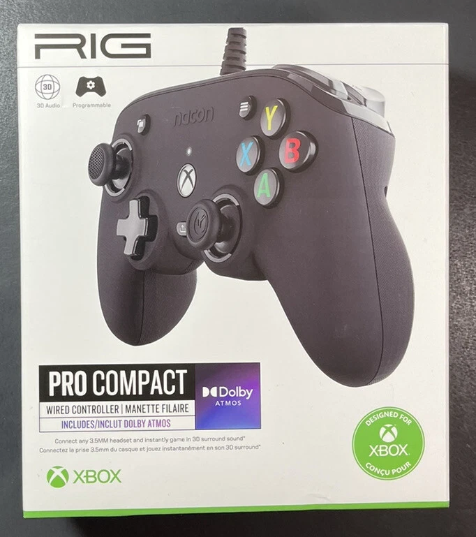 RIG Nacon PRO Compact Wired Controller for XBOX / PC [ BLACK ] NEW - Image 1 of 4