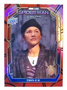 2023 UD Spider-Man No Way Home Zendaya MJ Ensemble Rosso Blu Holo Foil Card E-4 - Foto 1 di 2