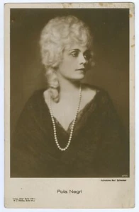 Filmschauspielerin Pola Negri Vintage Ross Foto Postkarte - Bild 1 von 2