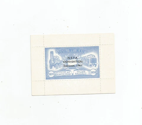 railway letter stamp stockton and darlington 1961 mnhg Cover