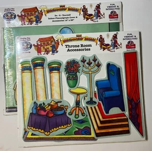 Throne Room & Indoor Background Felt Flannel Board Little Folk Beginners Bible - Picture 1 of 2