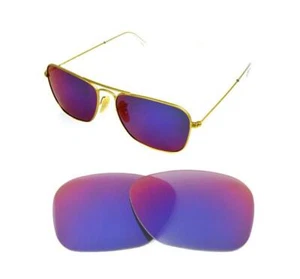 NUOVI OCCHIALI DA SOLE POLARIZZATI + LENTI ROSSE FIT RAY BAN CARAVAN 3136 55 mm - Foto 1 di 5