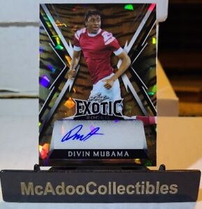 2023 Leaf Exotic Multi-Sport Young Stars Soccer Divin Mubama Crystal 3/5 🔥 🔥 