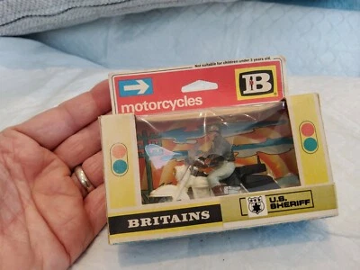 Motocicleta británica 1974 Sheriff de Estados Unidos Harley-Davidson 9692 como nueva y en caja Foto 1 de 4