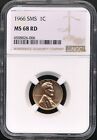 1966 SMS Lincoln Cent NGC MS 68 RD *Pulled From A Special Mint Set (SMS)!*