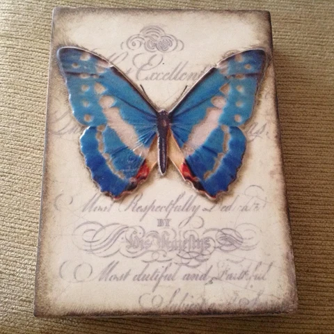 Sid Dickens Metamorphosis Memory Block T372 Butterfly Wall Tile New In Sid Box Cover