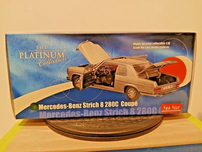1:18 Sunstar PLATINUM Mercedes-Benz Strich 8 280C Coupe Moss Green Sun Star - Image 1 of 4