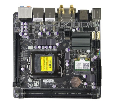 GIGABYTE GA-Z77N WIFI Mainboard Intel Z77 LGA 1155 Mini-ITX DDR3 HDMI USB 3.0 - Bild 1 von 4