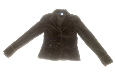 Blazer de pana marrón chocolate corporativo informal talla pequeña para mujer Delia's Foto 1 de 4