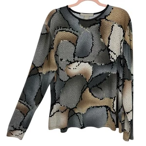 Túnica de punto ajustada de la colección Lundstrom talla XL manga larga artística Lagenlook - Imagen 1 de 9