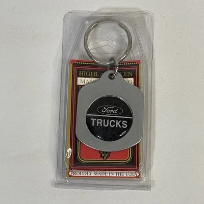 Vintage 90’s Ford Trucks Keychain Licensed Ford Motor Co Keyring USA Made Metal - Image 1 of 2