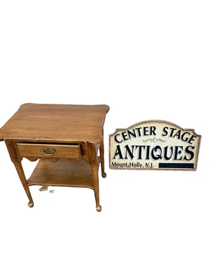 67213 ATHAN ALLEN Maple Nightstand End Table - Image 1 of 4