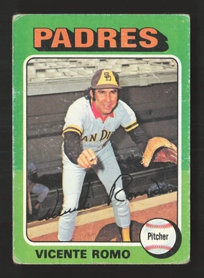Vicente Romo 1975 Topps #274 JS1 - Image 1 of 2