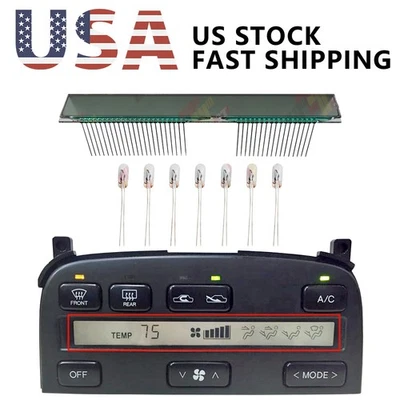 Display for Lexus SC400 SC300 Climate Control Unit 1992-1996 40 Pins With Bulbs - Image 1 of 2