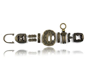 Alloy Gunto Military 98 Swrod parts For Japanese Samurai Sword Katana Fitting - Picture 1 of 2