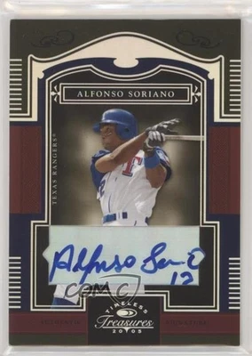 2005 Donruss Timeless Treasures Silver Auto /25 Alfonso Soriano #12 Auto - Image 1 of 2