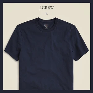 NWT - J. CREW Men's Relaxed 100% Cotton Broken-in T-Shirt, Navy Sz L - $36 - Picture 1 of 6