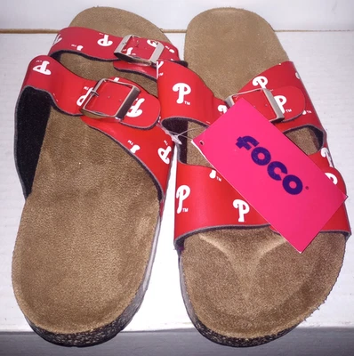 Sandalias Philadelphia Phillies - Doble Correa - FOCO - Mujer Talla: Grande - Nuevas Foto 1 de 4