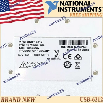 Scheda Acquisizione Dati Multifunzione USB-6212 780107-01 USB6212 Nuova NI USB-6212 780107-01 Spedizione Gratuita - Immagine 1 di 4