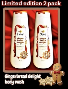 2er Pack Dove Gingerbread Delight LIMITED EDITION Duschgel je 20oz - Bild 1 von 24