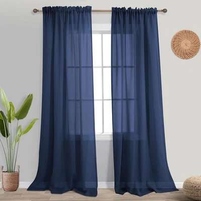 Cortinas KOUFALL Azul Marino 84 Pulgadas 52"W x 84"L (Pack de 2),  Foto 1 de 4