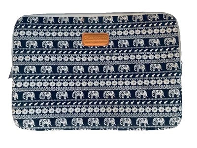 Laptop Case Computer Bag Padded Sleeve Zip Around Animal Print Electronic Travel - Image 1 of 4