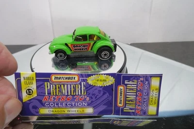 MATCHBOX PREMIERE RETRO 70'S DRAGON WHEELS VW BEETLE FUNNY CAR NEAR MINT LOOSE! - Image 1 of 4